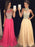 C| Bridelily A-Line Halter Sleeveless Floor-Length With Beading Chiffon Dresses - Prom Dresses