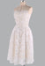 C| Bridelily Floral Lace StraplessTube Flare Women Skater Dress - White / S - lace dresses