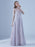 Cameo Brown Evening Dress A-Line Illusion Neckline Floor-Length Sleeveless Zipper Beaded Sequined Maxi Social Party Dresses