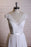 Cap Sleeve A-line Lace Chiffon Wedding Dress - Wedding Dresses