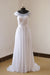 Cap Sleeve Lace Chiffon A-line Wedding Dress - Wedding Dresses