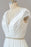 Cap Sleeve V-neck Lace Chiffon Sheath Wedding Dress - Wedding Dresses