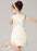Champagne Flower Girl Dress Outfit A Line Flower Applique Beaded Knee Length Pageant Dress With Jacket