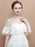 Champagne Embroidered Flower Wedding Wraps | Bridelily - Ivory / One Size - wedding wraps