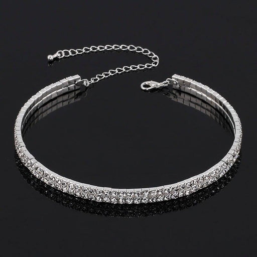 Charming Crystal Collar Chain Bridal Necklaces | Bridelily - necklaces