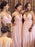 Charming Deep V-neck Spaghetti Straps Beading Bridesmaid Dress - Bridesmaid Dresses