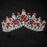 Charming Jewelry Princess Rhinestone Tiaras | Bridelily - Silver Red - tiaras