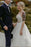 Charming Lace Ruffles Tulle Puffy Spaghetti Strap Beach Wedding Dress - Wedding Dresses