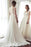 Charming Long Ivory Chiffon V-neck Elegant Beach Wedding Dress - Wedding Dresses
