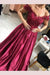 Charming Sleeveless Off-the-Shoulder Applique Satin Floor-Length Prom Dresses - Prom Dresses