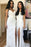 Charming Spaghetti Strap Mermaid V Neck Ruffled Split Long Bridesmaid Dress - Bridesmaid Dresses
