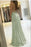 Charming Spaghetti Straps Satin Evening Dress with Side Slit - Prom Dresses