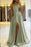 Charming Spaghetti Straps Satin Evening Dress with Side Slit - Prom Dresses