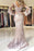 Charming V Neck Long Prom Mermaid Lace Appliqued Evening Dress with Sleeves - Prom Dresses
