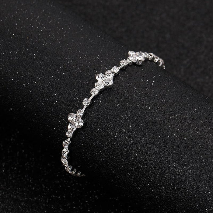 Charms Rhinestone Necklace Earrings Bracelet Jewelry Sets | Bridelily - jewelry sets