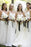 Cheap Floor Length Tulle V-Neck Ivory Long Bridesmaid Dress - Bridesmaid Dresses