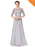 Cheap O-Neck Half Sleeve Long Mother of the Bride Dresses - Grey / 4 / United States - evening dresses