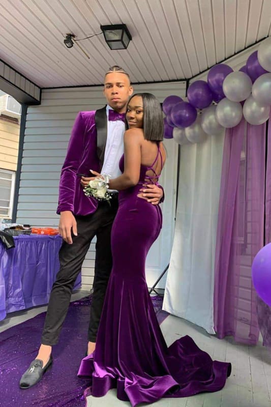 Sleeveless Open Two Piece Long Prom Dresses Cheap - Bridelily