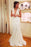 Chic Applique Tulle V-neck Sleeveless Mermaid Wedding Dress - Wedding Dresses