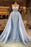 Chic Blue evening dresses long lace Prom dresses - Prom Dresses
