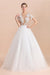 Chic Lace Tulle A-line Short Sleeve Wedding Dress - Wedding Dresses