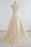 Chic V-neck Appliques A-line Tulle Wedding Dress - Wedding Dresses