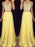 Chiffon Scoop Sleeveless Floor-Length With Beading Two Piece Dresses - Prom Dresses