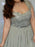 Chiffon V-neck Sleeveless Floor-Length With Lace Plus Size Dresses - Prom Dresses