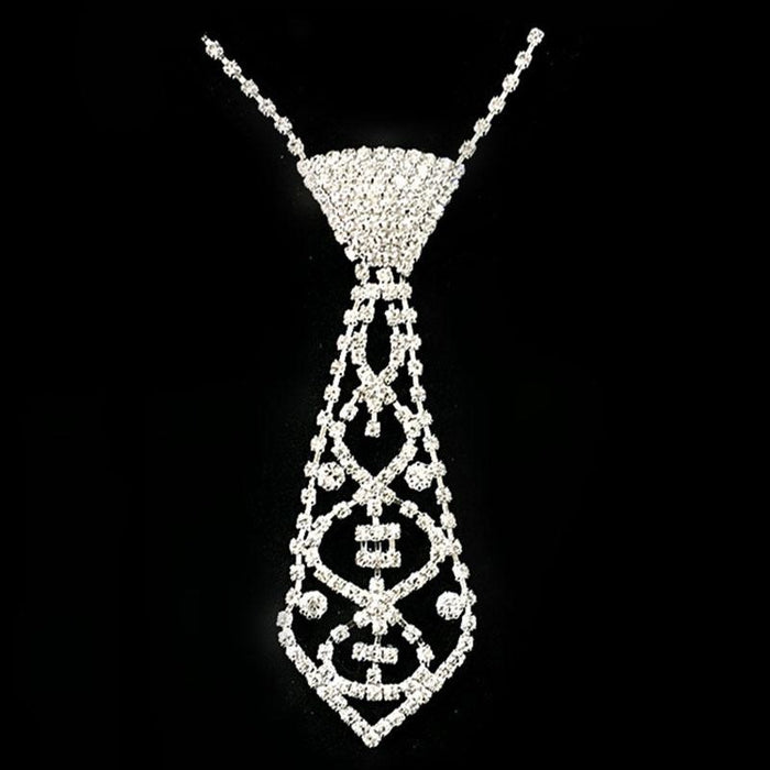 Classic Crystal Long Handmade Wedding Necklaces | Bridelily - necklaces