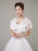 White Lace Beaded Sheer Wedding Wraps | Bridelily - wedding wraps