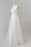 Criss Cross Appliques Tulle A-line Wedding Dress - Wedding Dresses