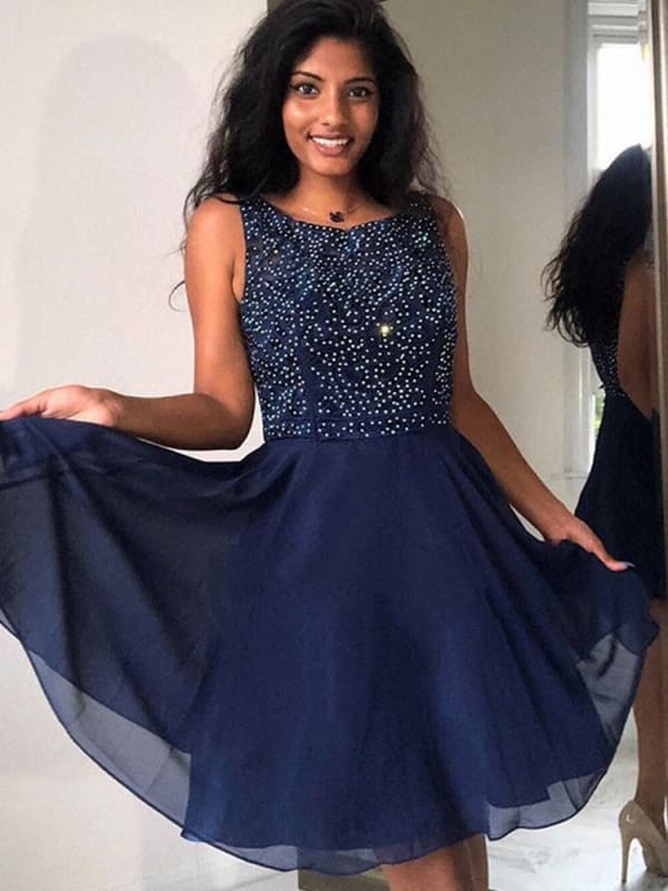 slim fit dress slacks A Line Sweetheart Neck Short Blue Prom Dresses, Blue Homecoming Dress, –  Shiny Party