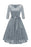 Cute Autumn Long Sleeve V-Neck Women Lace Dresses - Gray / S - lace dresses