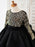 Flower Girl Dresses Jewel Neck Satin Fabric Long Sleeves Knee-Length Princess Silhouette Sash Formal Kids Pageant Dresses