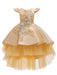 Flower Girl Dresses Jewel Neck Sleeveless Bows Kids Party Dresses