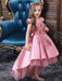 Flower Girl Dresses Jewel Neck Sleeveless Bows Kids Party Dresses