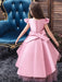 Flower Girl Dresses Jewel Neck Sleeveless Bows Kids Party Dresses