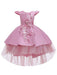 Flower Girl Dresses Jewel Neck Sleeveless Bows Kids Party Dresses