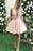 Cute Deep V Neck Sleeveless Above Knee Homecoming Dresses Sexy Short Prom Dress - Prom Dresses