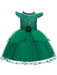 Flower Girl Dresses Jewel Neck Polyester Cotton Sleeveless Knee Length Princess Silhouette Beaded Kids Party Dresses