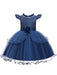 Flower Girl Dresses Jewel Neck Polyester Cotton Sleeveless Knee Length Princess Silhouette Beaded Kids Party Dresses