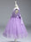 Flower Girl Dresses Princess Lilac Purple Lace Tulle Ribbon Bows Kids Tutu Party Dress
