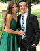 Cute V Neck Green Short Prom Dresses, V Neck Green Homecoming Dresses, Evening Dresses