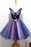 Cute V Neck Unique Flowers Cheap Homecoming Dresses with Beading Sweet 16 Dress - Prom Dresses