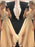 D| Bridelily A-Line V-Neck Sleeveless Floor-Length With Beading Tulle Dresses - Prom Dresses