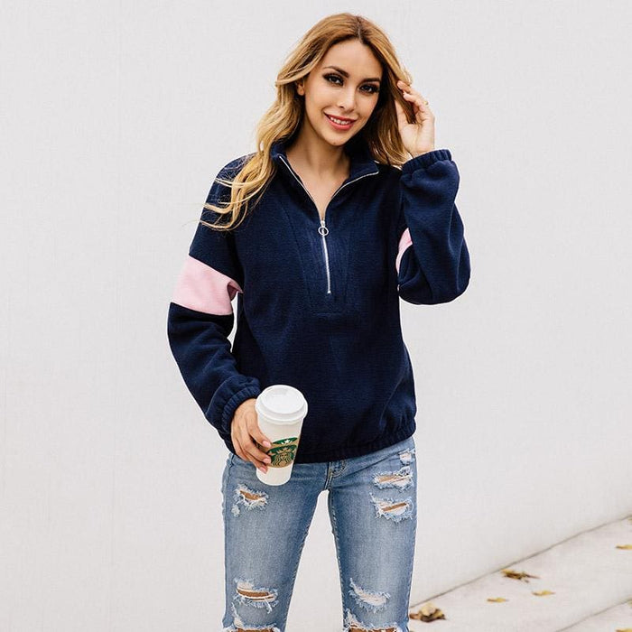 Daily Basic Fall Plus Size Short Fur Coats | Bridelily - Navy Blue / S - womens furs & leathers