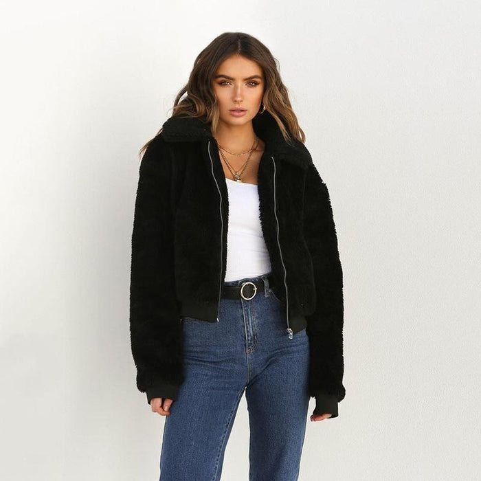 Daily Basic Winter Plus Size Regular Faux Fur Coats - womens furs & leathers