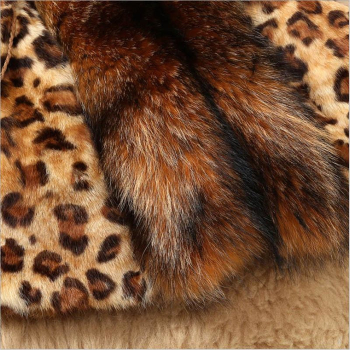 Daily Street Fashion Winter Plus Size Long Faux Fur Coats - womens furs & leathers