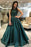Dark Green Backless Evening Elegant Sleeveless Long Formal Dress - Prom Dresses