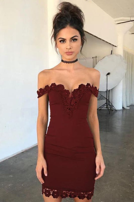 Dark Off the Cheap Long Red Prom Dresses Under 100